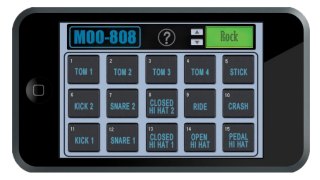 Drummer on iPhone