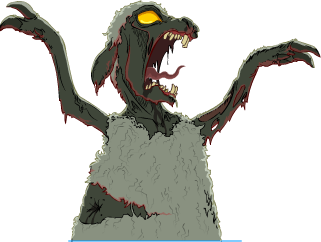 Sgt Sheepie as a zombie