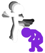 There will be no purple stick men in here.