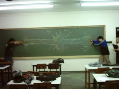 [Chalkboard Fight Image 1]