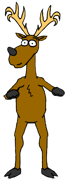 Jimmy Egeland's Reindeer character